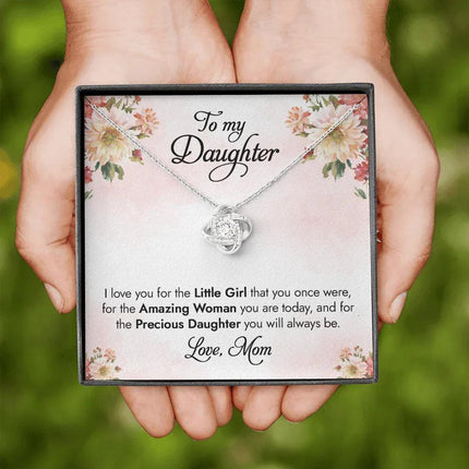 To My Daughter - I Love You For The Little Girl - Necklace SO83 - Charming Present