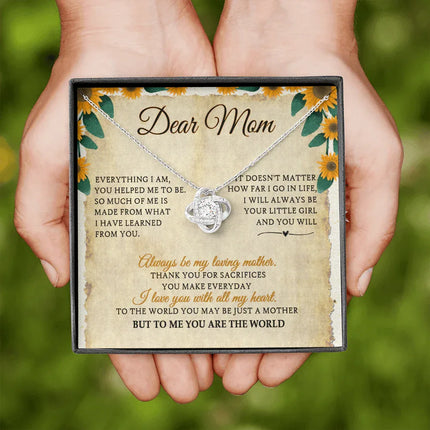 Dear Mom I Will Always Be Your Little Girl - Necklace SO28V - Charming Present