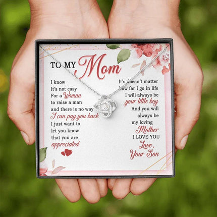 To My Mom - Always Be Your Little Boy - Necklace SO06V - Charming Present