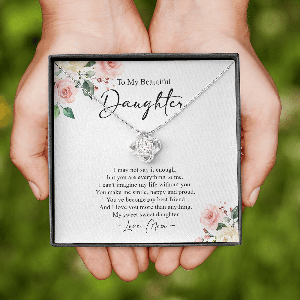 To My Daughter I Love You More Than Anything Necklace SO71