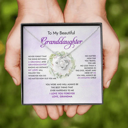 To My Granddaughter You Will Always Be An Amazing Child - Necklace SO91 - Charming Present