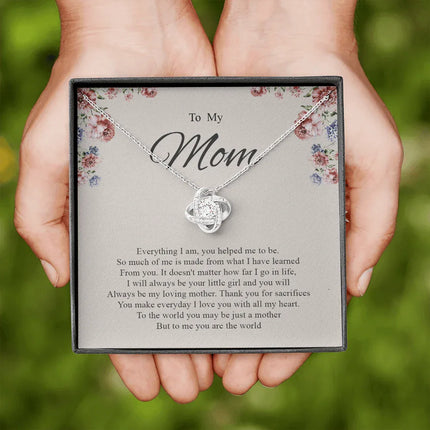 To My Mom You Are The World To Me Necklace SO81 - Charming Present