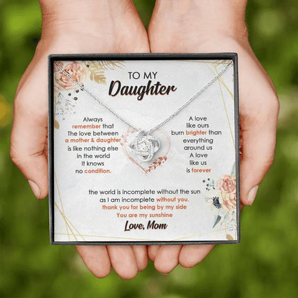 To My Daughter I Am Incomplete Without You - Necklace SO44V - Charming Present
