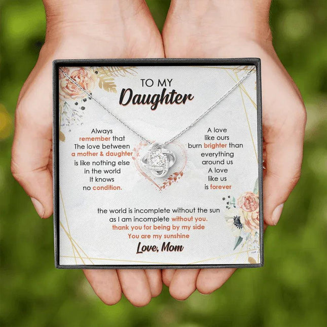 To My Daughter I Am Incomplete Without You - Necklace SO44V - Charming Present