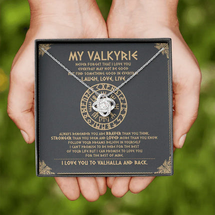 To My Daughter - Never Forget That I Love You To Valhalla - Viking Necklace SO111T - Charming Present