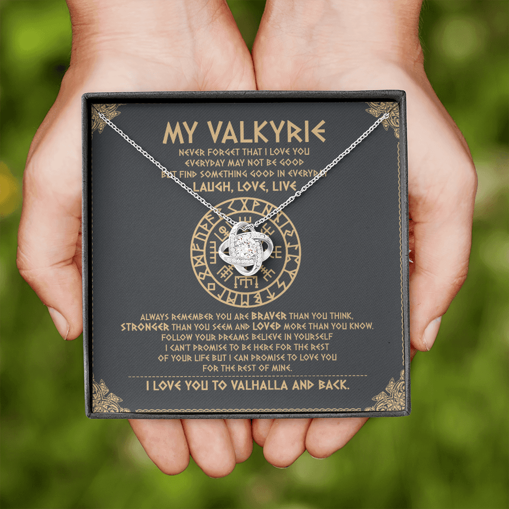 To My Daughter - Never Forget That I Love You To Valhalla - Viking Necklace SO111T