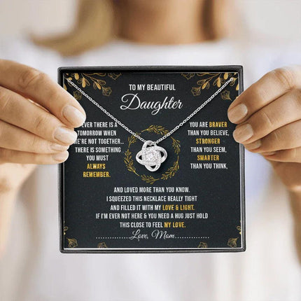 To My Beautiful Daughter - You Are Braver Than You Believe - Necklace SO40V - Charming Present