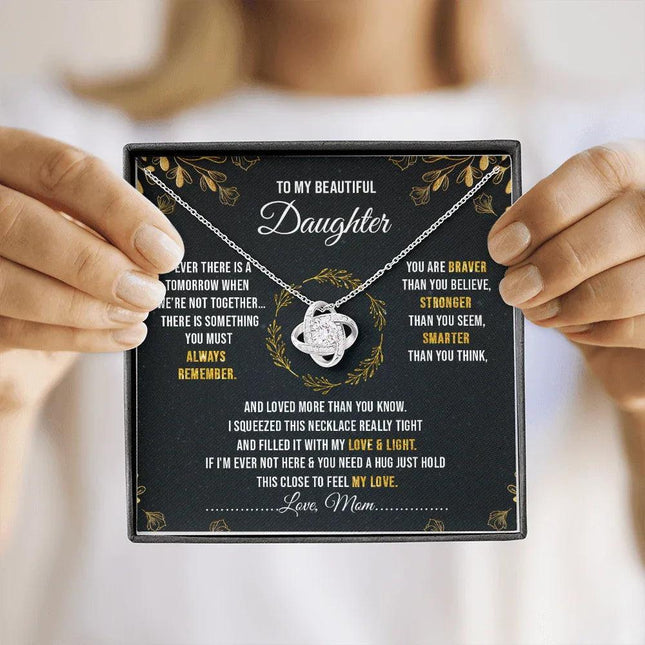 To My Beautiful Daughter - You Are Braver Than You Believe - Necklace SO40V - Charming Present