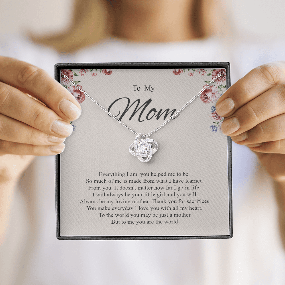 To My Mom You Are The World To Me Necklace SO81