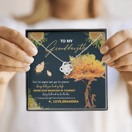 To My Granddaughter - Always Hold Your Head Up High - Necklace DR13 - Charming Present