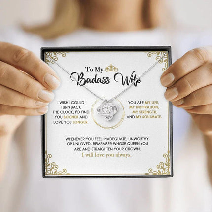 To My Badass Wife - You Are My Life - Necklace SO145V - Charming Present