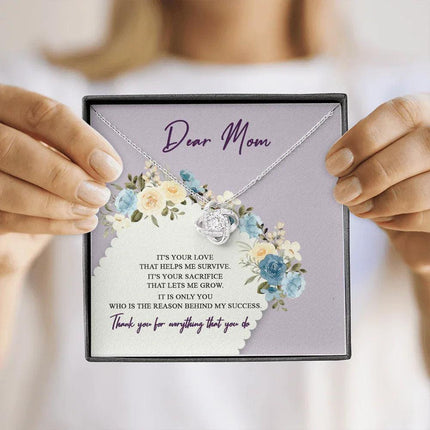 Dear Mom Thank You For Everything That You Do Necklace SO44 - Charming Present