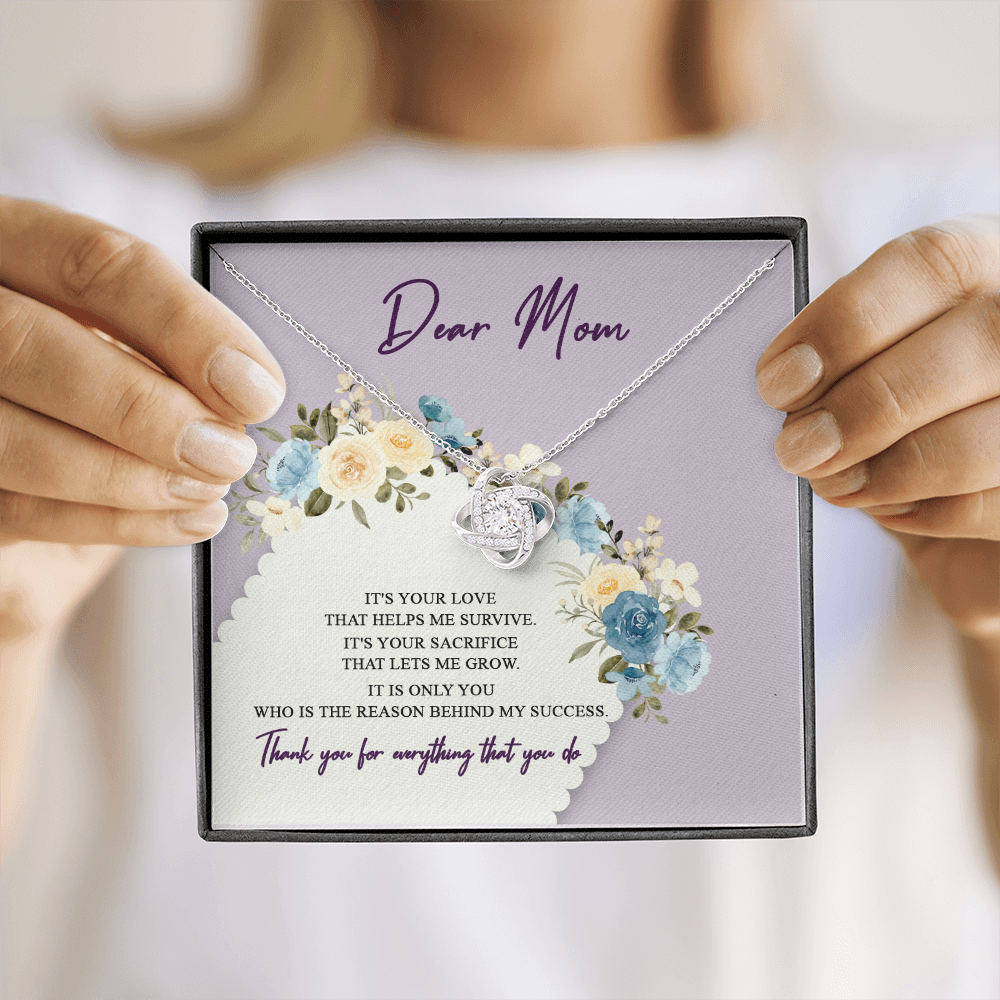 Dear Mom Thank You For Everything That You Do Necklace SO44