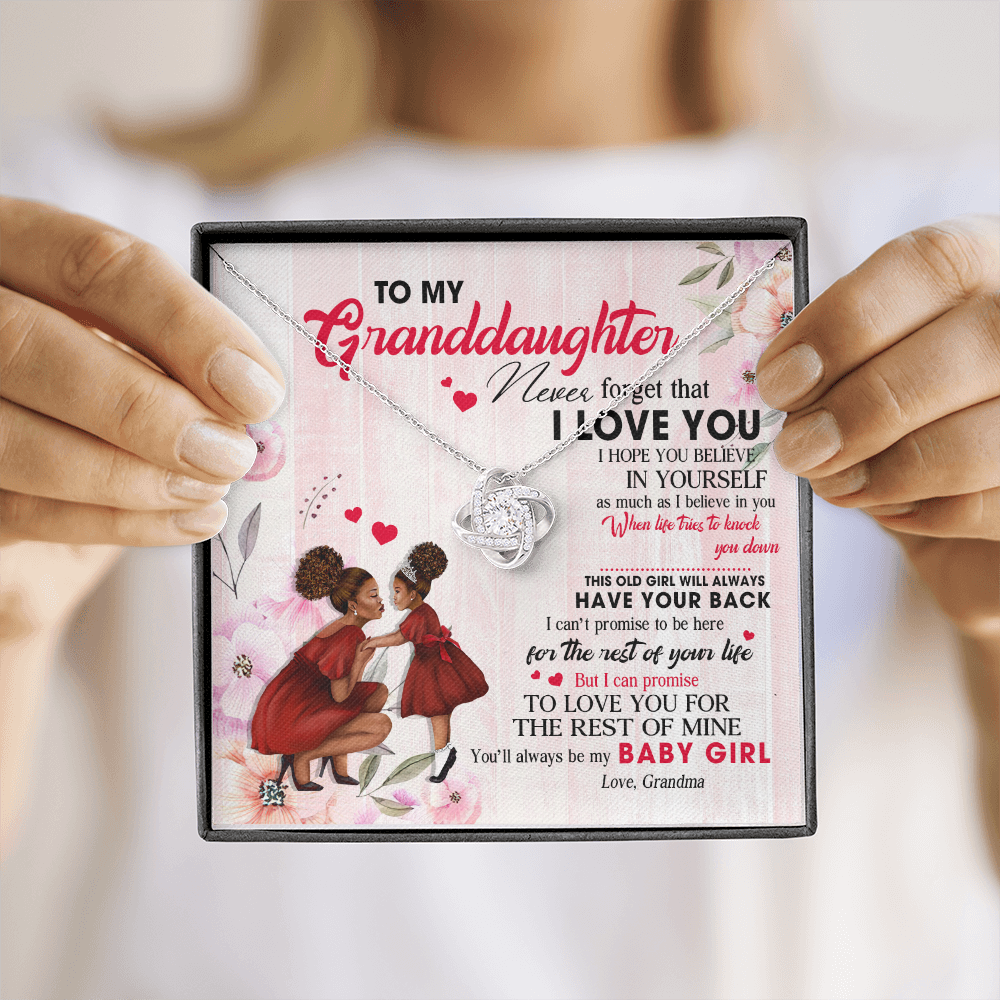 To My Granddaughter - You Will Always Be My Baby Girl - Necklace DR09