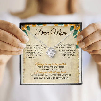 Dear Mom I Will Always Be Your Little Girl - Necklace SO28V - Charming Present