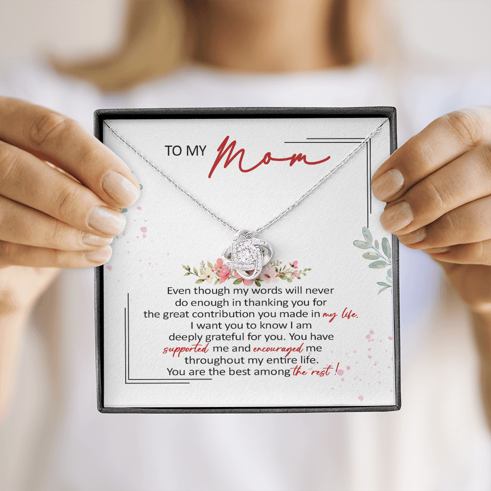 To My Mom You Are The Best Among The Rest Necklace SO61
