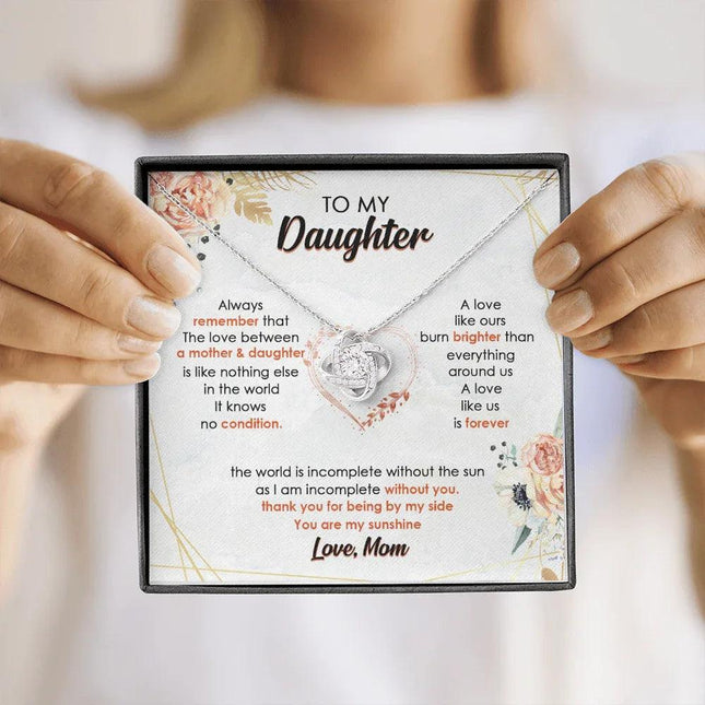 To My Daughter I Am Incomplete Without You - Necklace SO44V - Charming Present