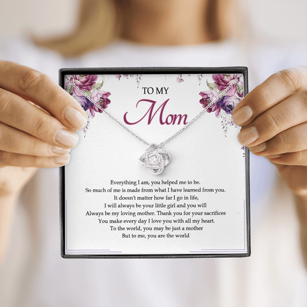 To My Mom You Are The World To Me Necklace SO25V