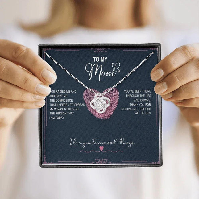To My Mom - Thank You For Guiding Me Through All Of This - Necklace SO124V - Charming Present