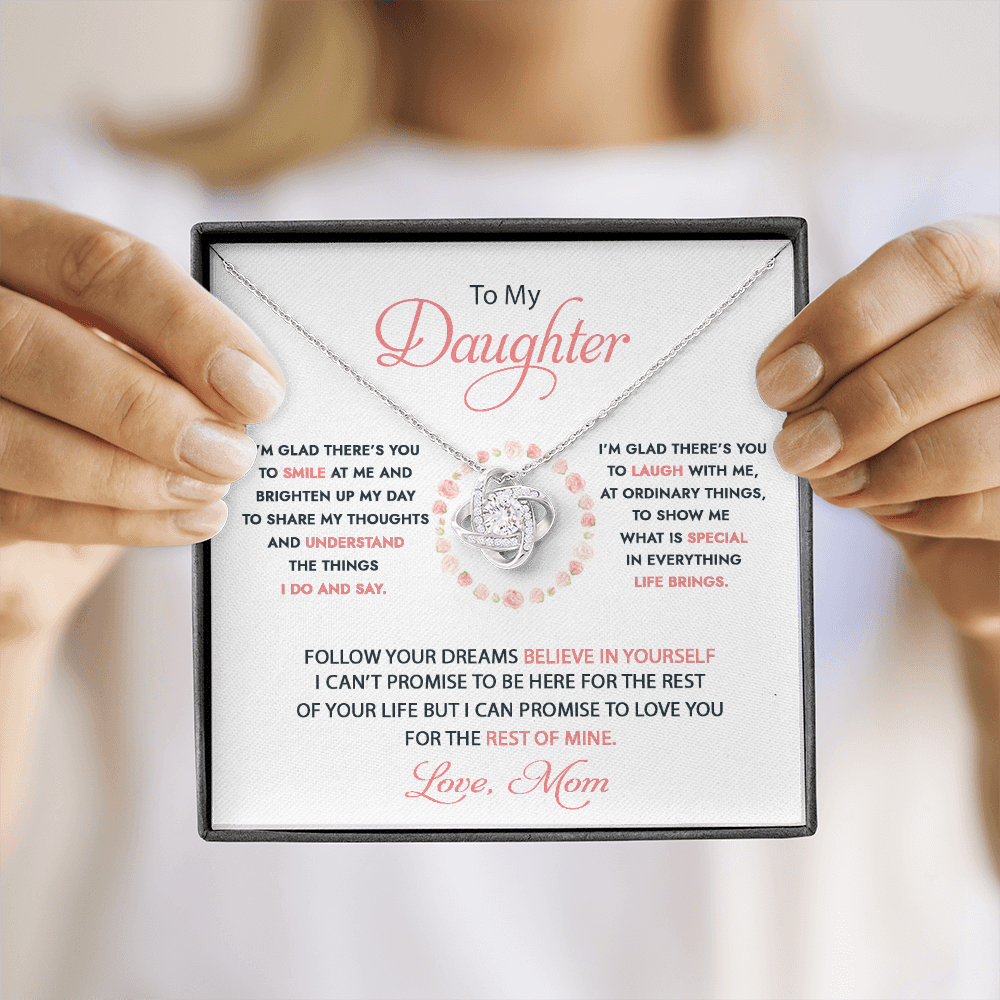 To My Daughter - I'm Glad There's You - Necklace DR07