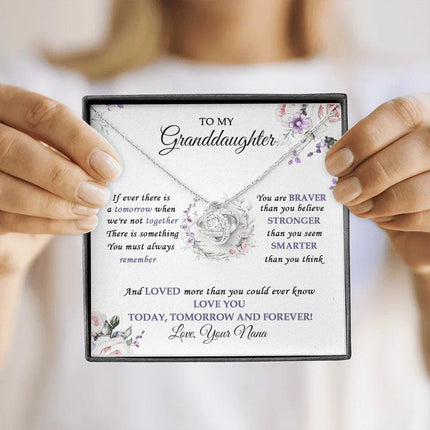 To My Granddaughter Love You Today - Tomorrow And Forever - Necklace SO32V1 - Charming Present