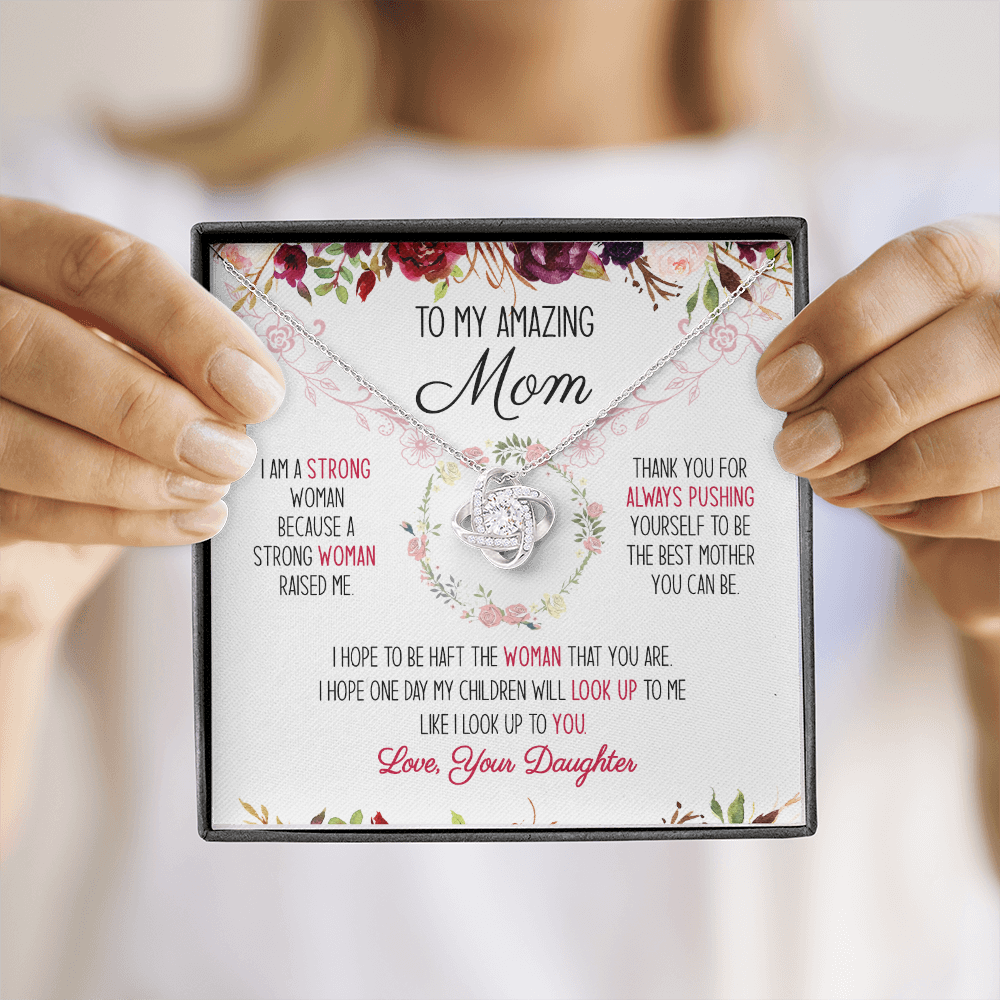 To My Amazing Mom You're The Best Mom Ever Necklace SO51V1