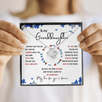 To My Granddaughter My Love For You Is Forever - Necklace SO35T - Charming Present