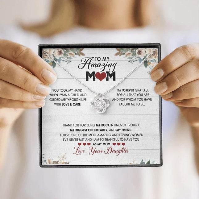 To My Mom - I Am So Thankful To Have You As My Mom - Necklace SO120V - Charming Present