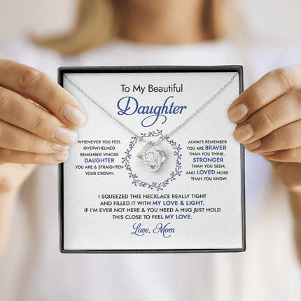 To My Beautiful Daughter - Always Remember - Necklace SO67 - Charming Present