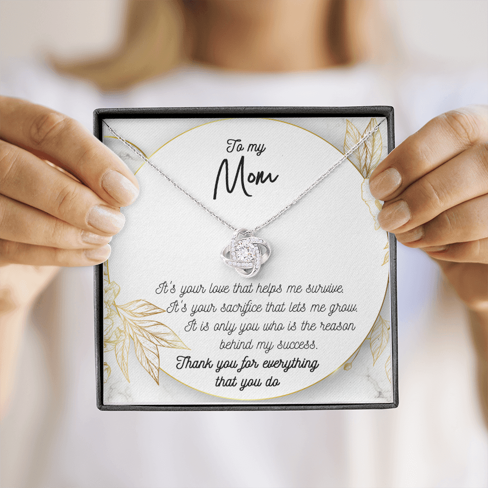To My Mom Thank You For Everything That You Do Necklace SO45