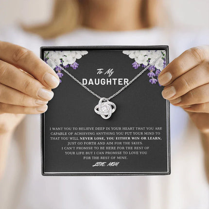 To My Daughter - Believe Deep In Your Heart - Necklace DR03 - Charming Present