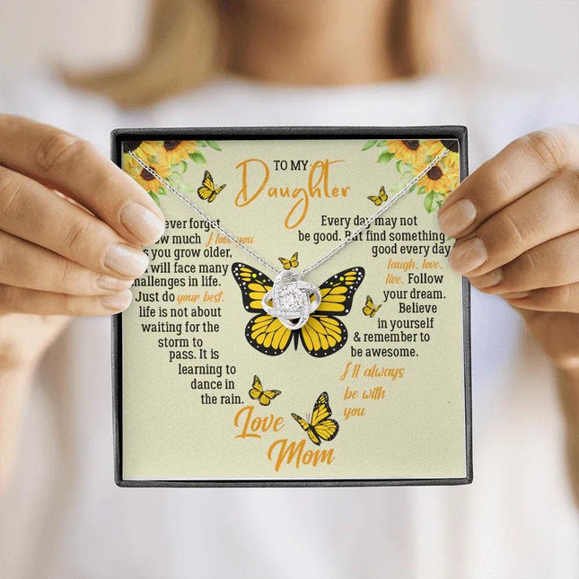 To My Daughter - Never Forget How Much I Love You - Necklace SO121T - Charming Present