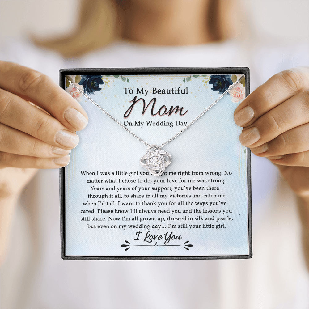 To My Beautiful Mom On My Wedding Day - Necklace SO17V
