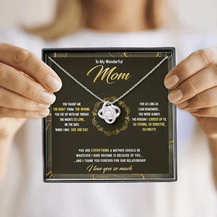 To The Best Mom - The Person I Looked Up To - Necklace SO41T - Charming Present