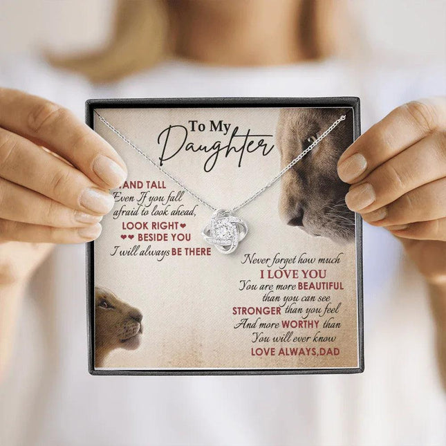 To My Daughter - Never Forget How Much I Love You - Necklace SO78V - Charming Present