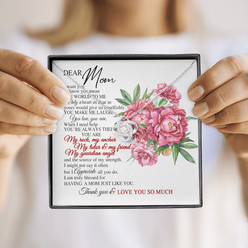 Dear Mom I Truly Blessed For Having A Mom Just Like You Necklace SO63