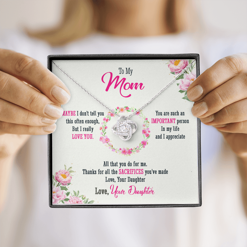 To My Mom - Thanks For All Your Sacrifices - Necklace SO39T