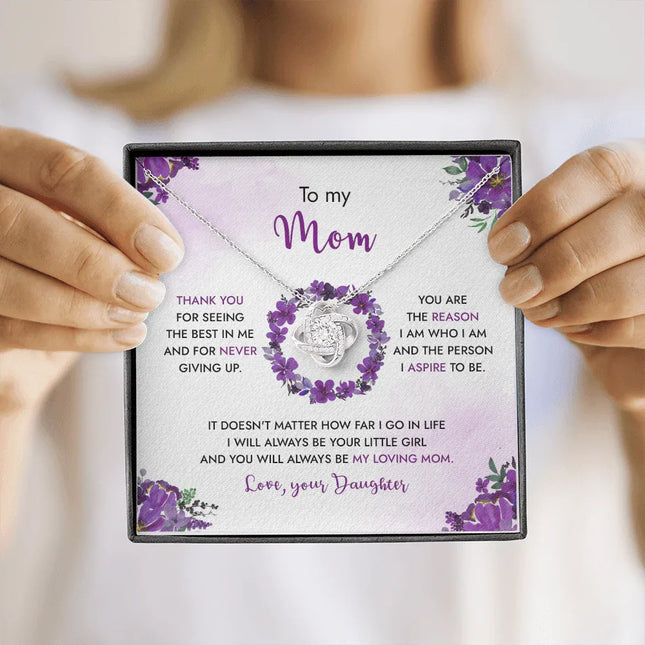 To My Mom - You Will Always Be My Loving Mom - Necklace SO99 - Charming Present