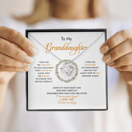 To My Granddaughter I Am So Proud Of You - Necklace SO94 - Charming Present