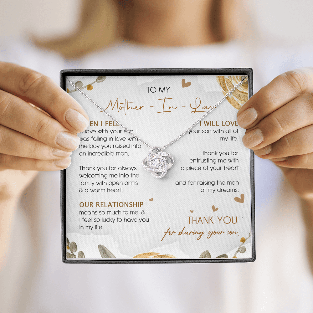 To My Mother In Law Thank You For Sharing Your Son Necklace SO23T