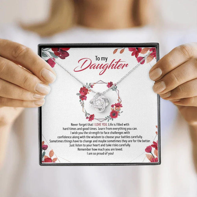 To My Daughter - Remember How Much You Are Loved - Necklace SO82T - Charming Present