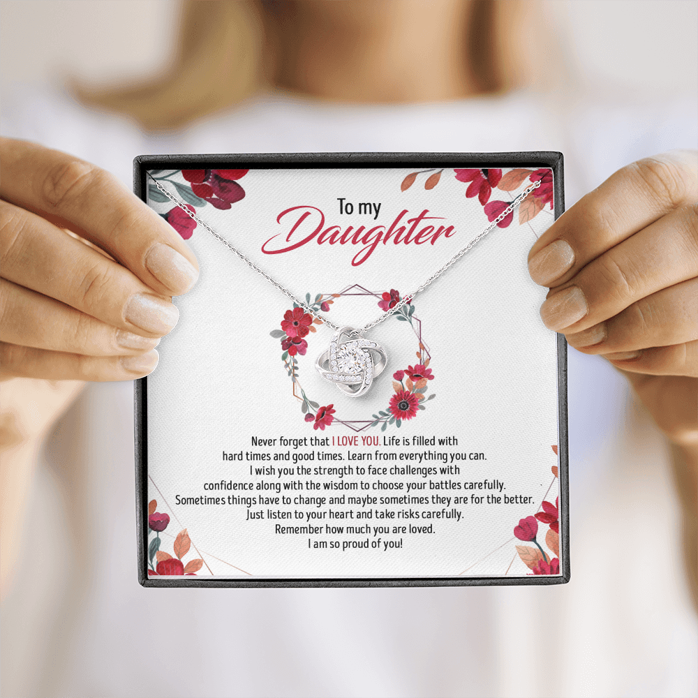 To My Daughter - Remember How Much You Are Loved - Necklace SO82T