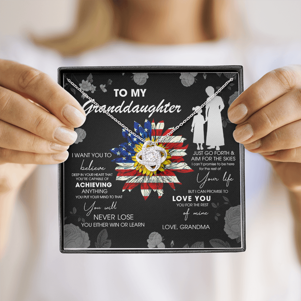 To My Granddaughter - Just Go Forth & Aim For The Skies - Necklace DR08