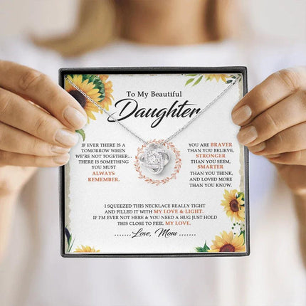 To My Beautiful Daughter - You Are Braver Than You Believe - Necklace SO18V - Charming Present
