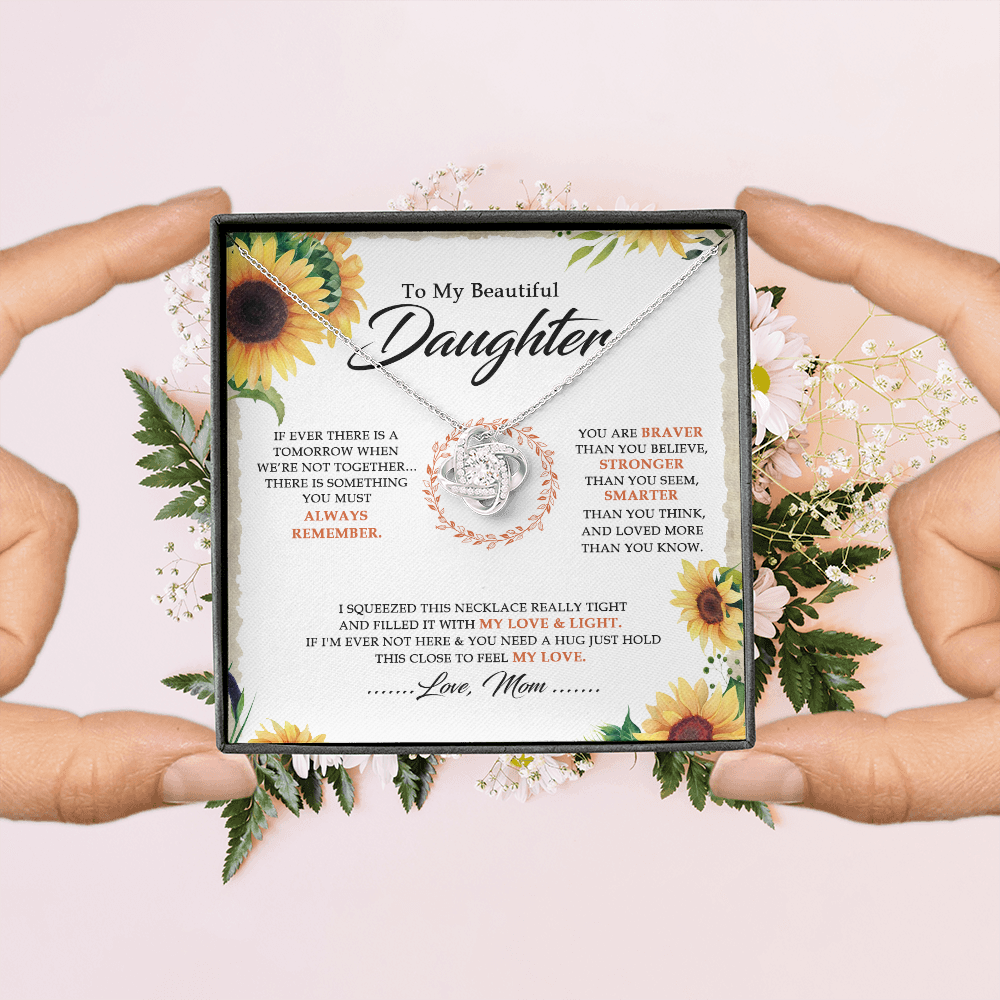 To My Beautiful Daughter - You Are Braver Than You Believe - Necklace SO18V