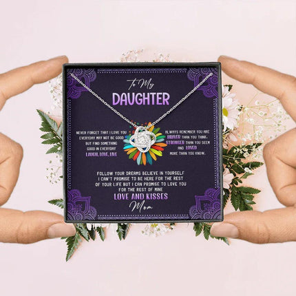 To My Daughter - Never Forget That I Love You - Hippie Necklace SO114T - Charming Present