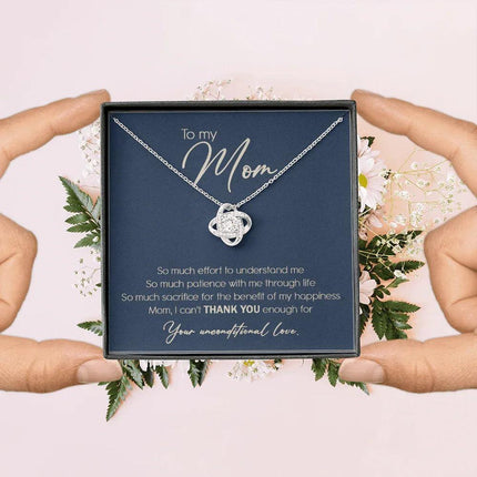 To My Mom I Can't Thank You Enough Necklace SO10T - Charming Present