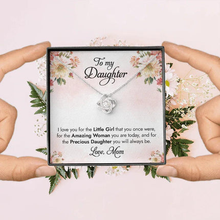 To My Daughter - I Love You For The Little Girl - Necklace SO83 - Charming Present