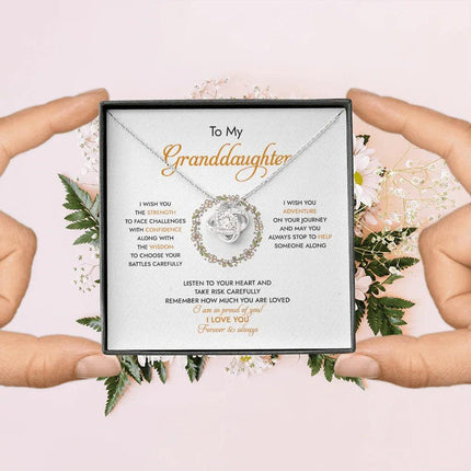 To My Granddaughter I Am So Proud Of You - Necklace SO94 - Charming Present