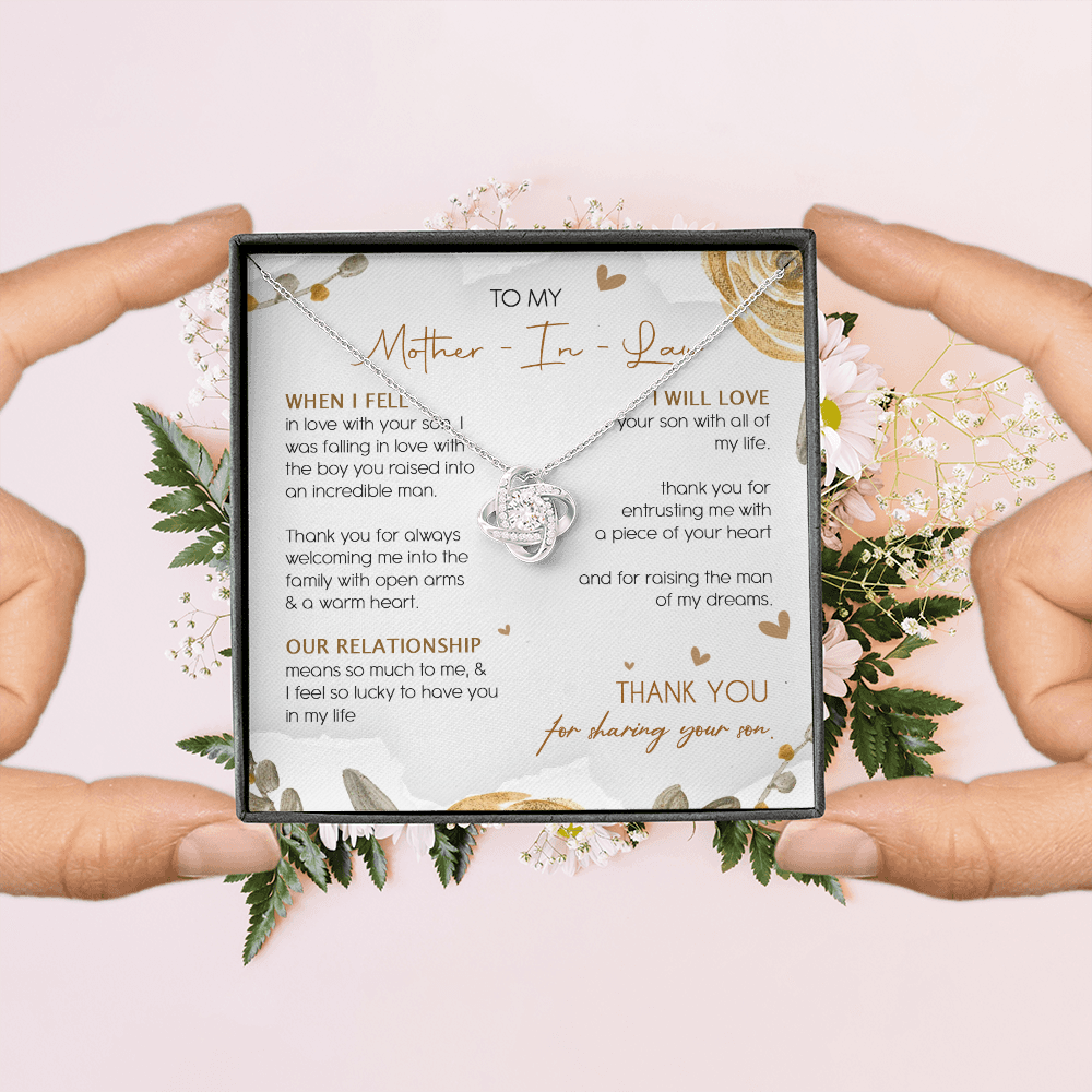 To My Mother In Law Thank You For Sharing Your Son Necklace SO23T